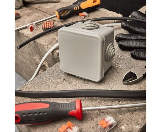 Распаячная коробка REXANT ОУ, 65x65x50, IP54 УПрк 65*65/45.2.3 28-3055 – изображение 7