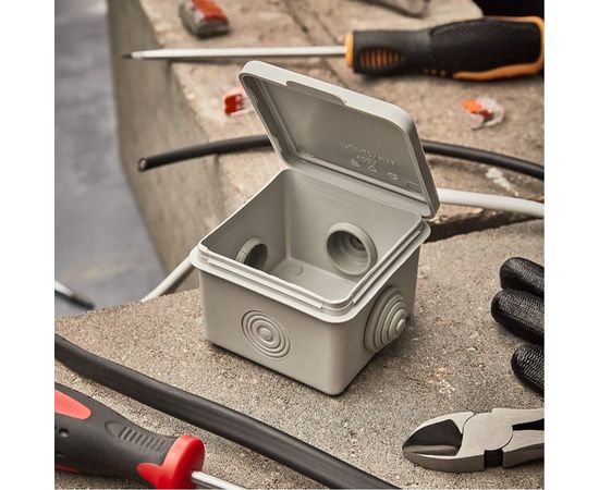 Распаячная коробка REXANT ОУ, 65x65x50, IP54 УПрк 65*65/45.2.3 28-3055 – изображение 2