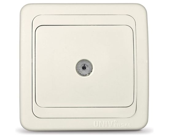 Розетка UNIVersal Валери TV слоновая кость ivory Б-В0027 