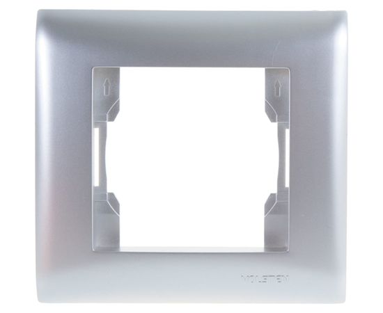 Одноместная рамка Volsten Argento V01-15-A11-M (серебро), Magenta, 10009 