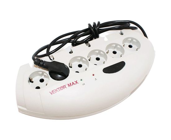 Сетевой фильтр Vektor MAX светло-серый 1.8-2м 7743 