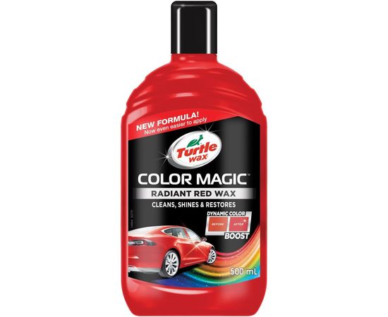 Восковой автополироль TURTLE WAX COLOR MAGIC RADIANT RED WAX красный, 500 мл 53240 