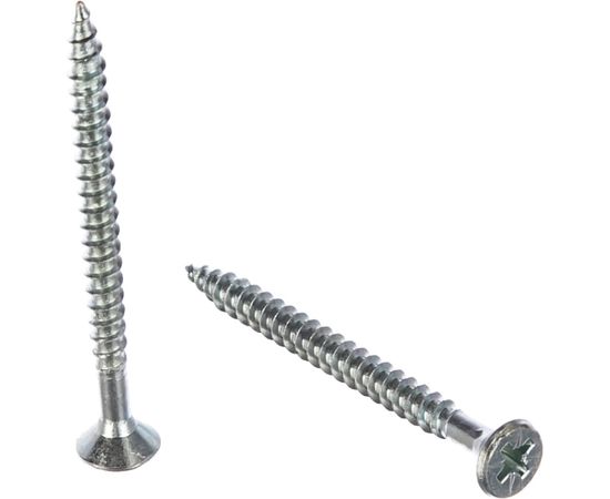 Универсальный саморез Tech-Krep 60х5,0 мм 100 шт оцинкованный, коробка с окном 102201 