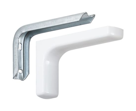 Кронштейн VORMANN Design 83х140х35 мм, оцинкованный, цвет: белый, 50 кг 01137 150 W 