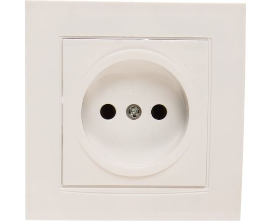 Розетка без заземления, белая UNIVersal Бриллиант 7947588 