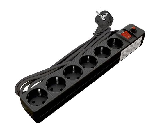 Сетевой фильтр UNIVersal ПВС 3*0,75 черный 3м 967U-4003 