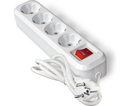 Удлинитель UNIVersal S-304 ПВС 3*1, 4 гнезда, с/з, выключатель, 2м 9634419 