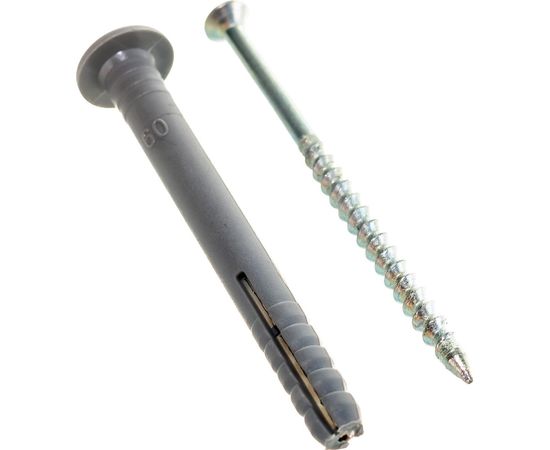 Дюбель-гвоздь 6х60 гриб, полипропилен 40шт - коробка Tech-Krep 112711 