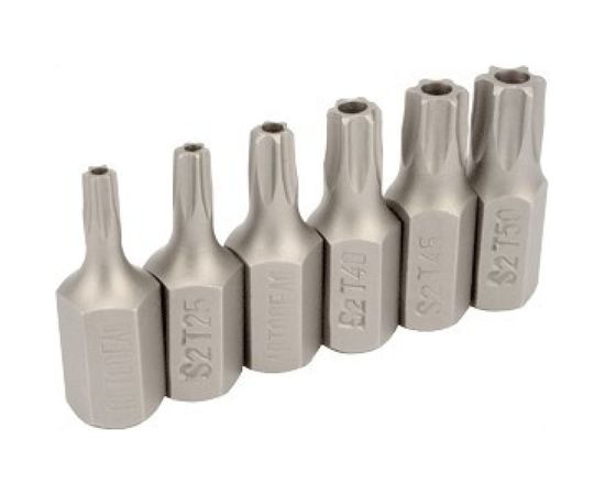 Набор бит TORX с отверстием 6 шт., 30 мм АвтоDело 40631 11989 