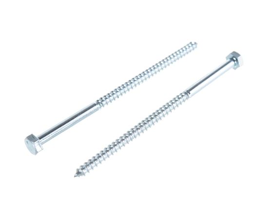 Сантехнический болт DIN 571 оцинкованный 6х120, 30шт - коробка Tech-Krep 126553 