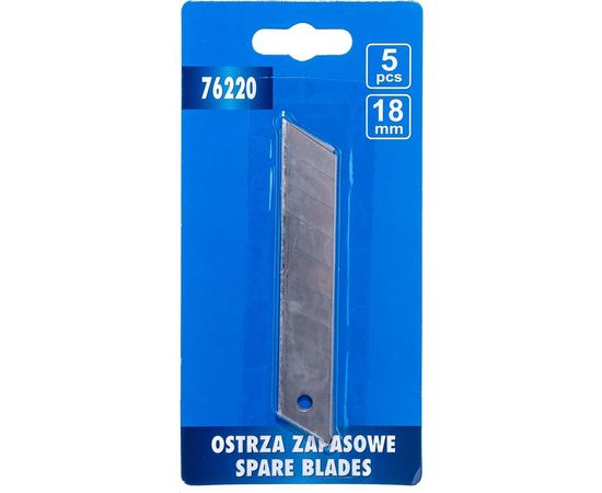 Набор лезвий 18 мм 5 шт. для ножей 76180,76181,76182,76183,76185 VOREL 76220 