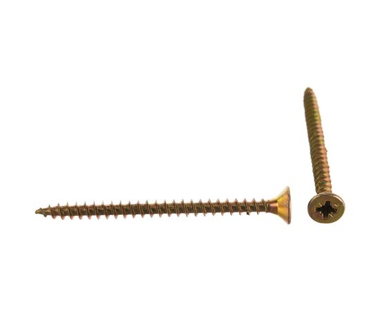 Универсальный саморез Tech-Krep 60х4,5 мм 150 шт желтый, коробка с окном 102257 – изображение 5