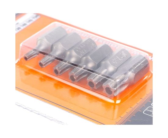 Набор бит TORX с отверстием 6 шт., 30 мм АвтоDело 40631 11989 – изображение 3
