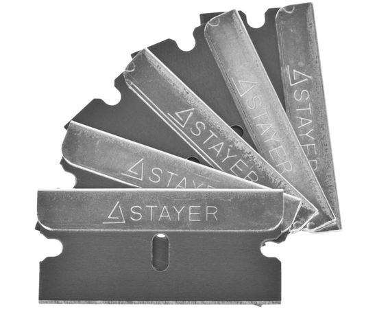 Лезвия сменные для скребков 0853/08533/08535 (5 шт; 40 мм; тип Н01) STAYER 08549-S5_z01 – изображение 3