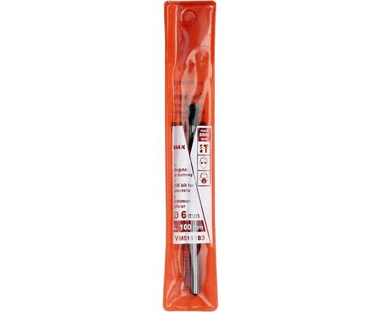 Сверло по бетону (6х100 мм) VMX 511183 – изображение 2
