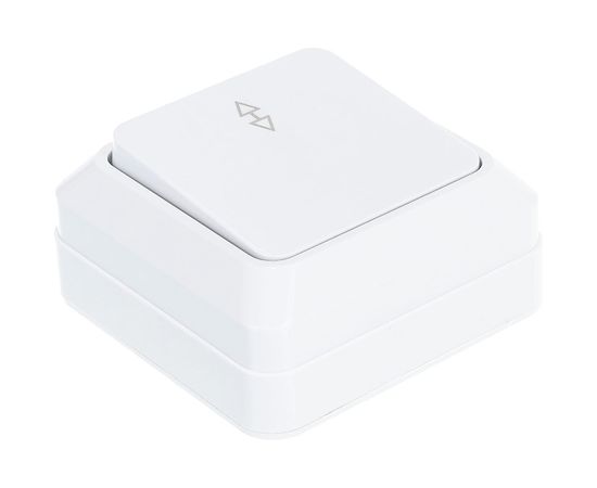 Выключатель UNIVersal Олимп 1 клавиша, проходной, белый О0025 – изображение 3