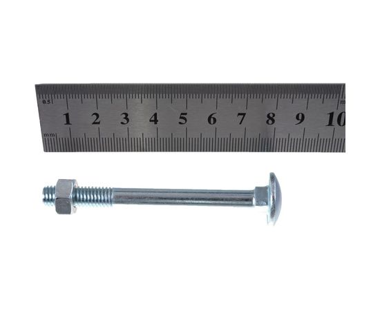 Мебельный болт Tech-Krep DIN603 оцинк. М8х80 с гайкой 2 шт 108772 – изображение 3