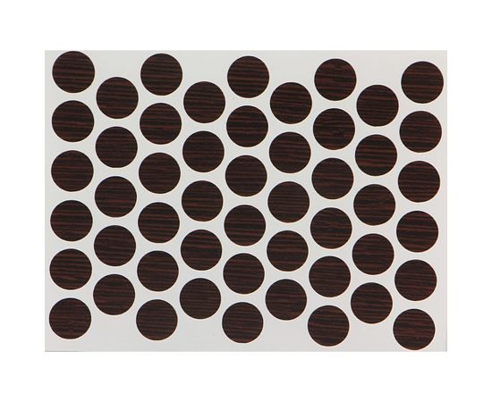 Заглушка самоклейка Tech-Krep 14 мм венге 50 шт пакет 148093 – изображение 2