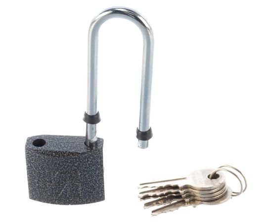 Навесной замок Аллюр HG-330C-L ВС1Ч-330Д полимер 5 ключей 3391 – изображение 4