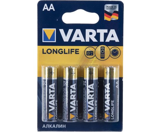 Батарейки Varta LONGLIFE AA 4106113414 – изображение 3