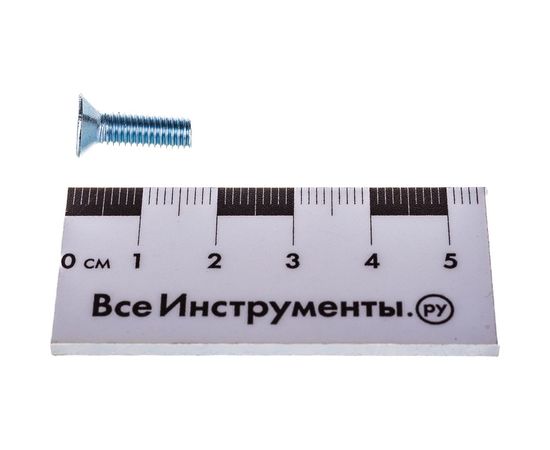 Винт Tech-Krep DIN965 с потайной головкой, оцинкованный М5х16 18 шт - пакет 102993 – изображение 3