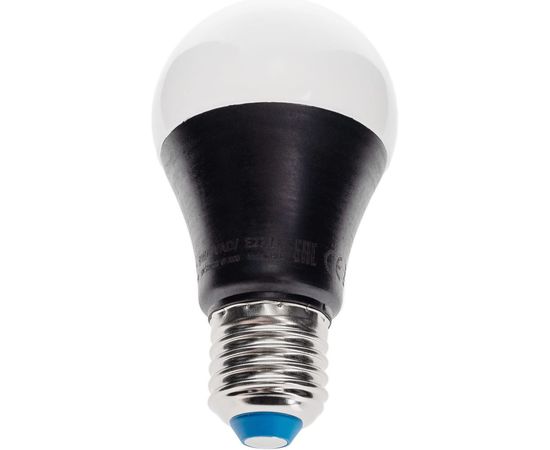 Светодиодная ультрафиолетовая лампа Uniel LED-A60-9W/UVAD/E27/FR PLZ07BK для дискотек UL-00005855 – изображение 2