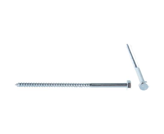 Сантехнический болт DIN 571 оцинкованный 6х120, 30шт - коробка Tech-Krep 126553 – изображение 5