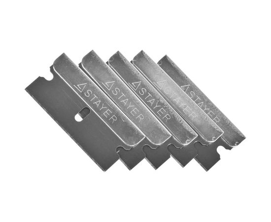 Лезвия сменные для скребков 0853/08533/08535 (5 шт; 40 мм; тип Н01) STAYER 08549-S5_z01 – изображение 2