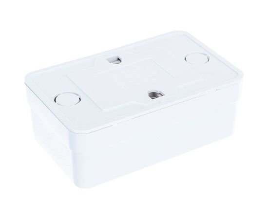 Двойная розетка с заземлением, белая UNIVersal Олимп О0128 – изображение 3