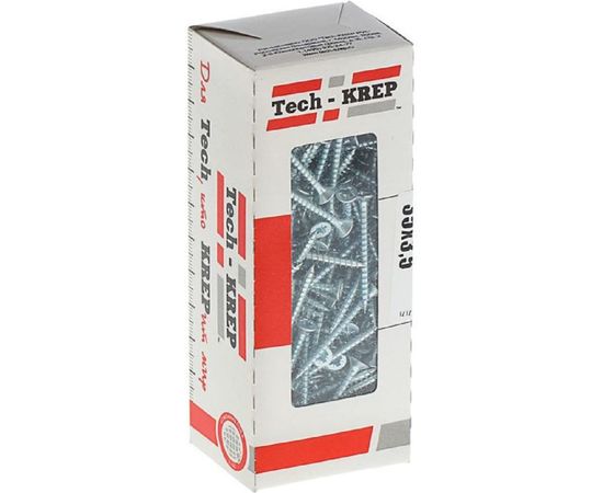 Универсальный саморез Tech-Krep 35х3,5 мм 200 шт оцинкованный, коробка с окном 102172 – изображение 2