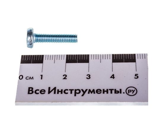 Винт DIN 7985 с полукруглой головкой, оцинкованный М5х20, 100шт - коробка Tech-Krep 105222 – изображение 2