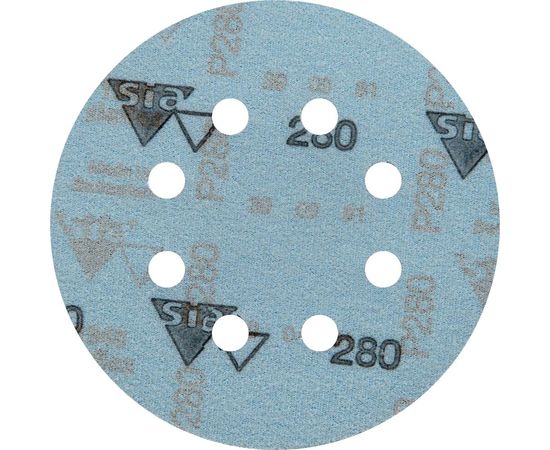 Круг шлифовальный на липучке siaflex 1948 (5+1 шт; 125 мм; 8 отверстий; P280) sia Abrasives sf6-125-8-280 – изображение 4