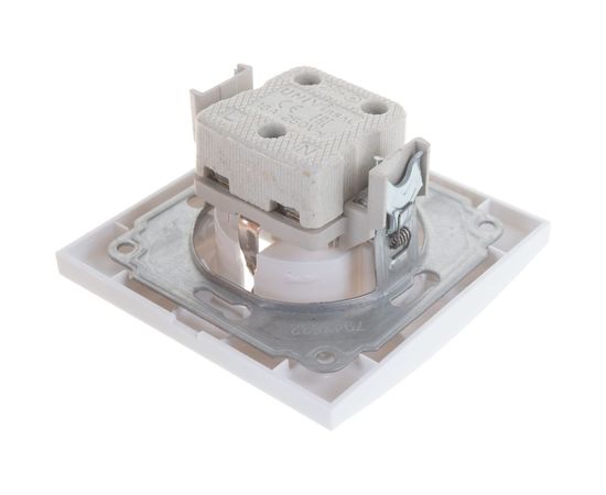 Розетка UNIVersal Бриллиант с/з з/ш белая 7947632 – изображение 2