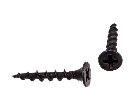 Саморез по дереву VIPКрепеж черный 3,5х25 к 28 шт 10104 VIPL – изображение 2