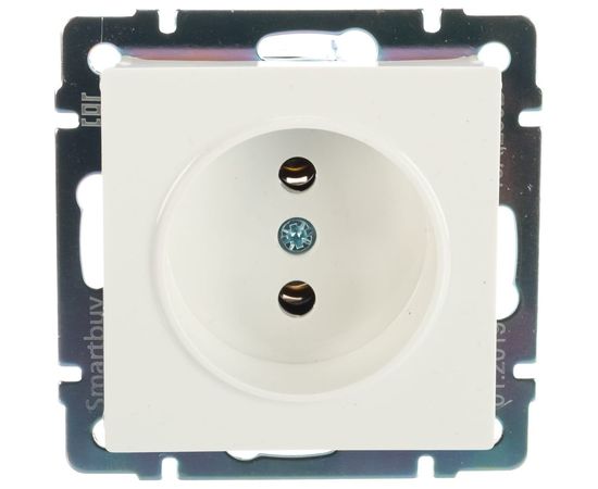 Розетка Smartbuy без заземления 10А белая Нептун SBE-05w-16-S1-N – изображение 4