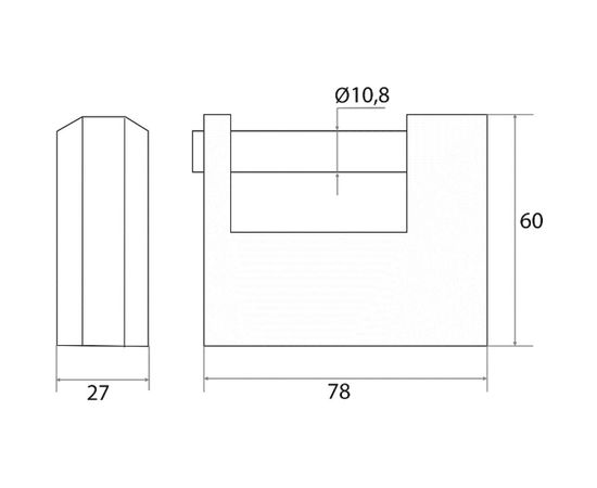 Навесной замок Trodos BC2-3-80 Box 210200 – изображение 2
