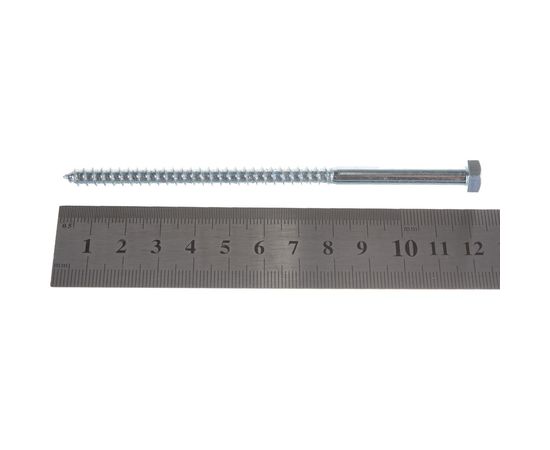 Сантехнический болт DIN 571 оцинкованный 6х120, 30шт - коробка Tech-Krep 126553 – изображение 3