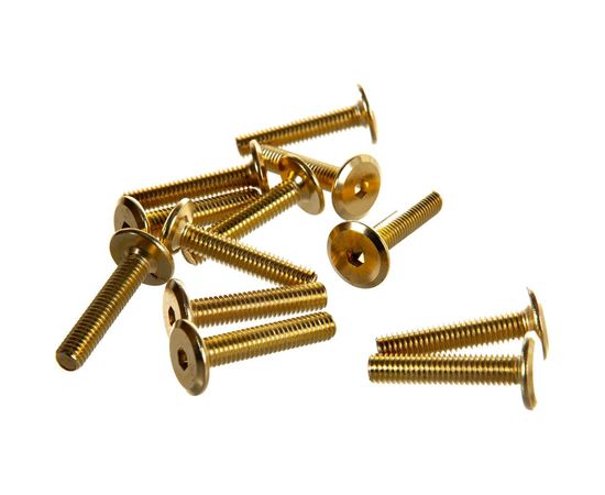 Мебельный винт с плоской головкой ЕВРОПАРТНЕР латунир. М6х30 20шт. 6 2111 4 