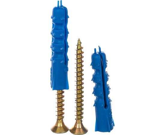 Дюбель ёж с шурупом Качественный Крепеж для крепления плинтусов 6х30 120 шт 0501093 КЧ 