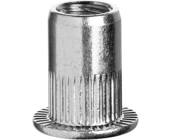 Резьбовые заклепки с насечками ЗУБР Профессионал М5, 20 шт, стальные, стандартный бортик 31318-05 