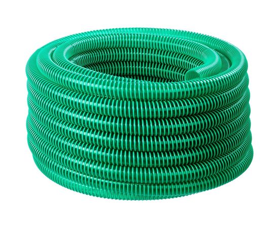 Шланг напорно-всасывающий со спиралью ПВХ (15 м; 32 мм; 3 атм) ЗУБР 40325-32-15 