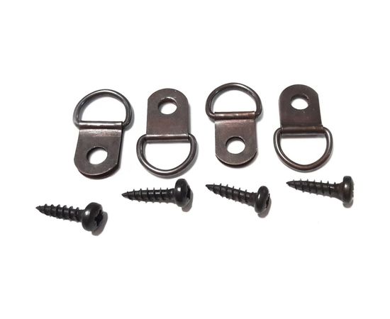 Петля-подвес ЕВРОПАРТНЕР D-кольцо для картины, фоторамки, бронза 4 шт. 16 0321 1 