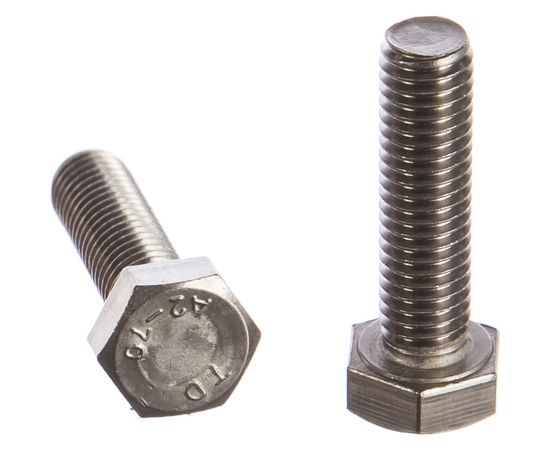 Болт с шестигранной головкой, с полной резьбой ЕВРОПАРТНЕР DIN 933 нержав. сталь, 8х30 мм, 4 шт. G2 3283 1 