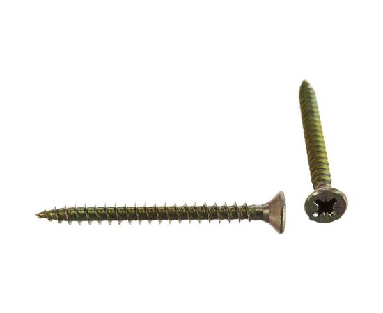 Шуруп Качественный КРЕПЕЖ желтый цинк 4,5x50, 130 шт. 0300487 КЧ 