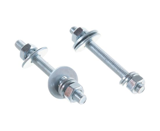 Шпилька DIN976 М6x60 ЕВРОПАРТНЕР в комплекте гайки DIN934 шайбы DIN 9021 и DIN127 Zn 2 шт. 12 0602 1 