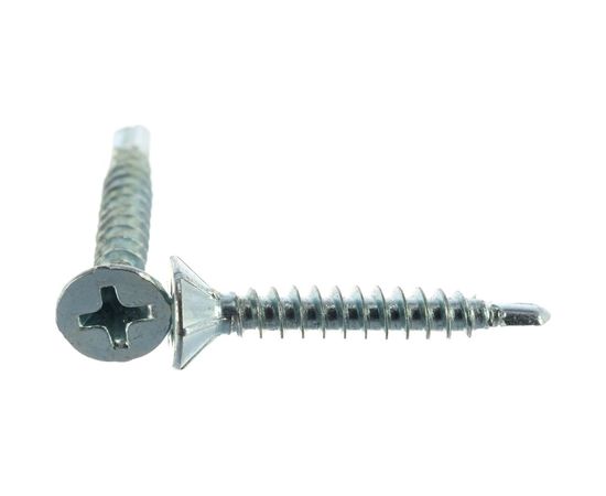 Оконный саморез Госкреп белые, сверло, 3.9х25 мм, 40 шт. 1-0021750 