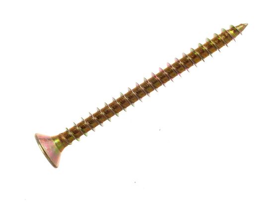 Шуруп Качественный КРЕПЕЖ желтый цинк 6.0x70, 40 шт. 0300525 КЧ 