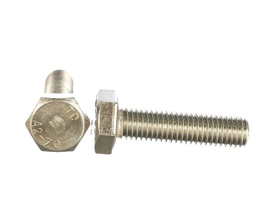 Болт с шестигранной головкой, с полной резьбой ЕВРОПАРТНЕР DIN 933 нержав. сталь, 10х40 мм, 2 шт. G2 1040 1 