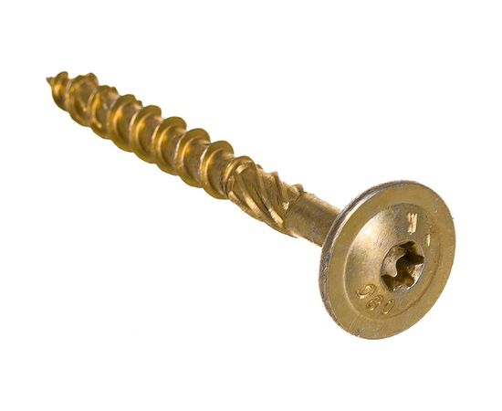 Конструкционный шуруп для дерева ЕВРОПАРТНЕР прессшайба TORX 40, ж/п 8x80 1 шт. 0 1445 0 – изображение 3