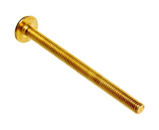 Мебельный винт ЕВРОПАРТНЕР с пл. гол. латунир. М6х80, 16 шт. 6 1803 2 – изображение 5